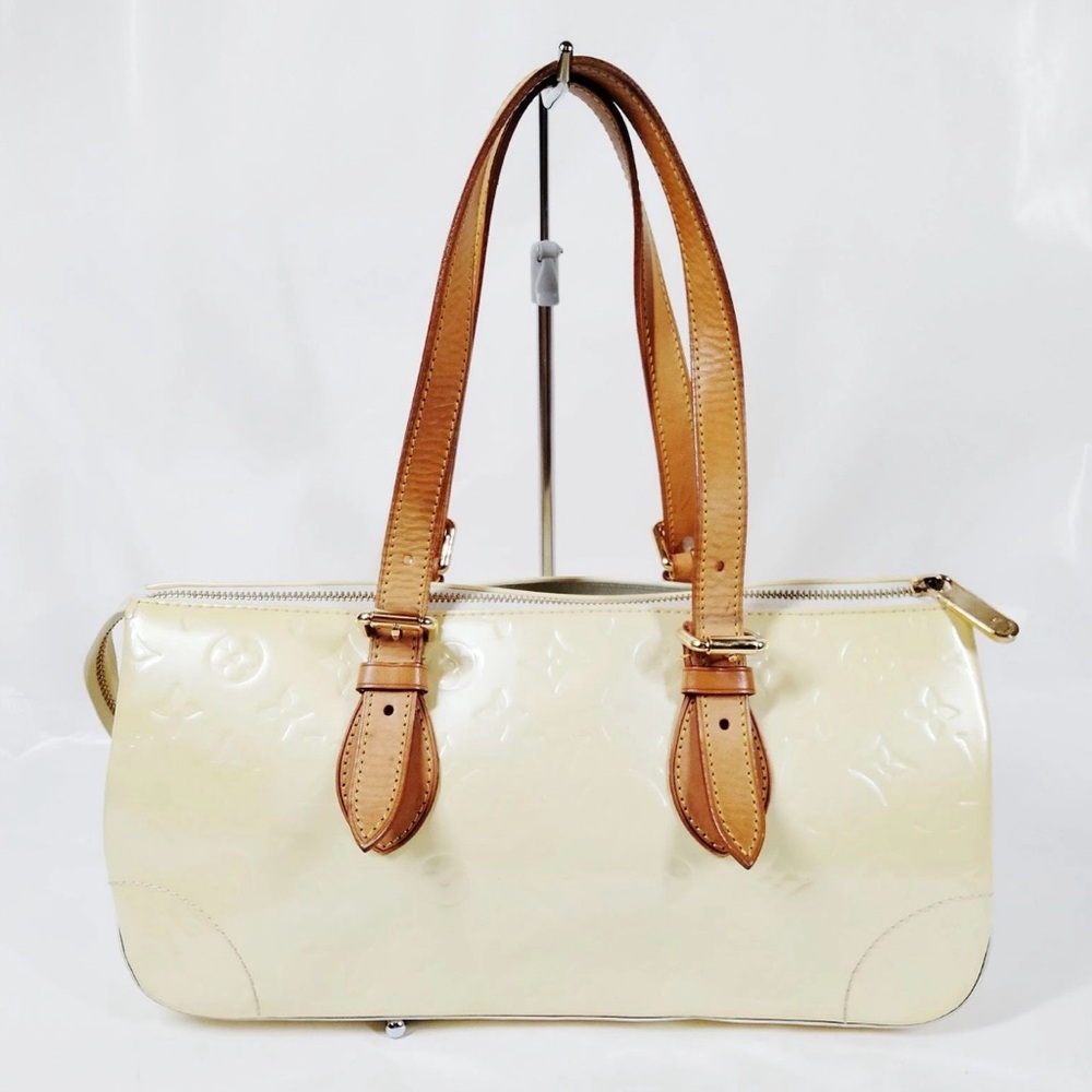 Louis Vuitton Cream Colored Vernis Rosewood Bag